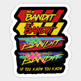 TYCO Bandit 9.6v Turbo RC Vintage 90s Sticker